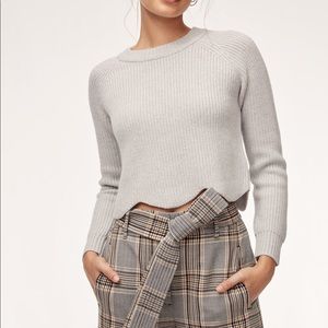 NWOT ARITZIA Wilfred Sardou Wool Sweater Crop